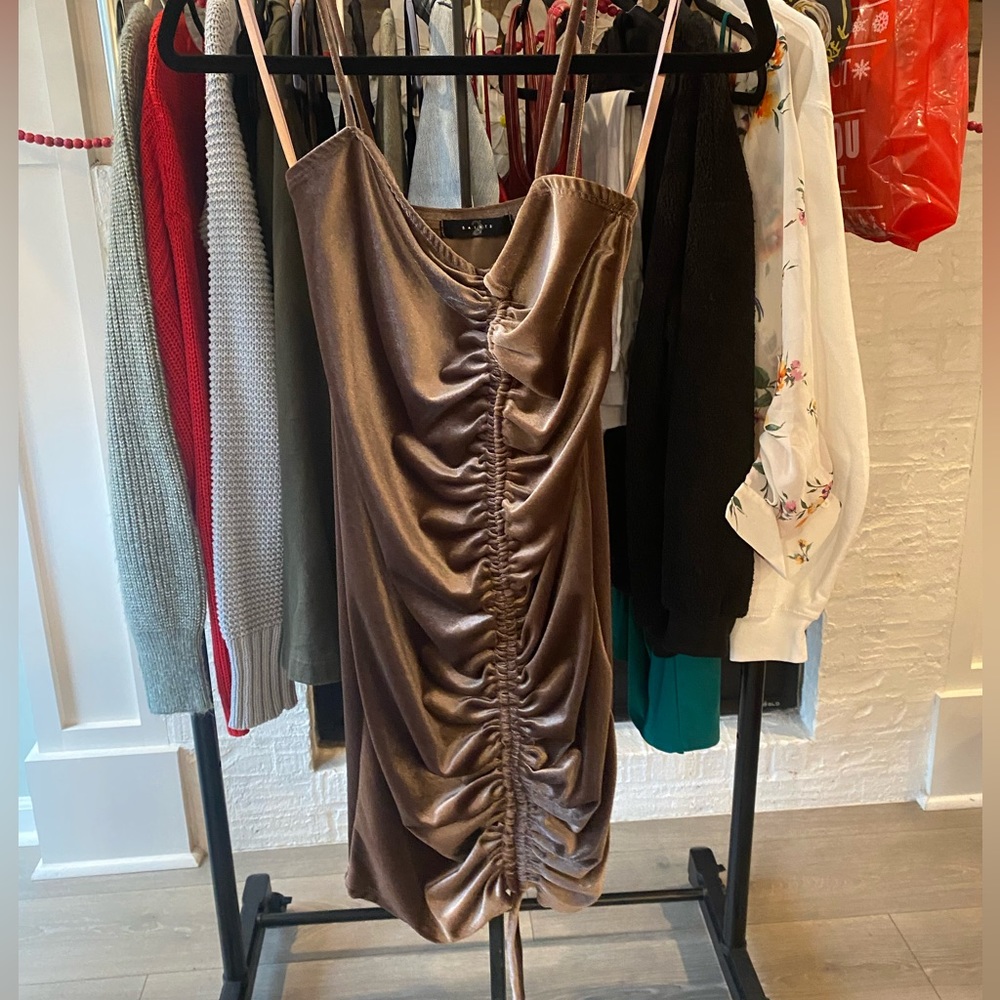 4. Crushed Velvet Mini Dress